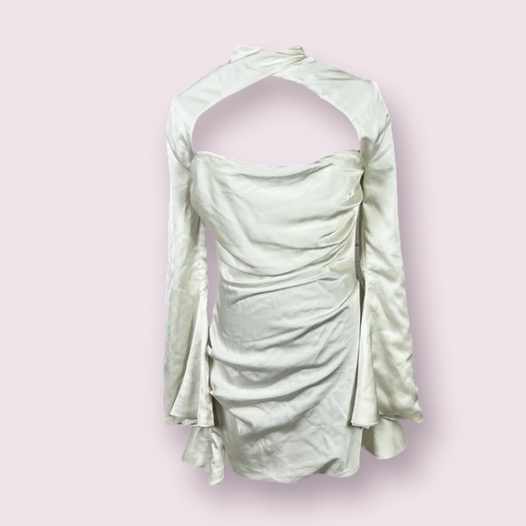 HOUSE OF CB 'Toira' Ivory Draped Corset Dress - Picture 8 of 12